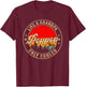 Pop-Pop Like A Grandpa Only Cooler Funny Papa Grandpa T-Shirt - T-Shirt | Maroon
