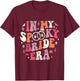 In My Spooky Bride Era Halloween Bride Wedding Bachelorette T-Shirt - T-Shirt | Maroon