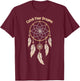 Dreamcatcher "Catch Your Dreams" Boho T-Shirt - T-Shirt | Maroon