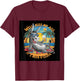 Funny Beer . Well Kiss My Ass, It's Beer O'clock. Fun T-Shirt - T-Shirt | Maroon