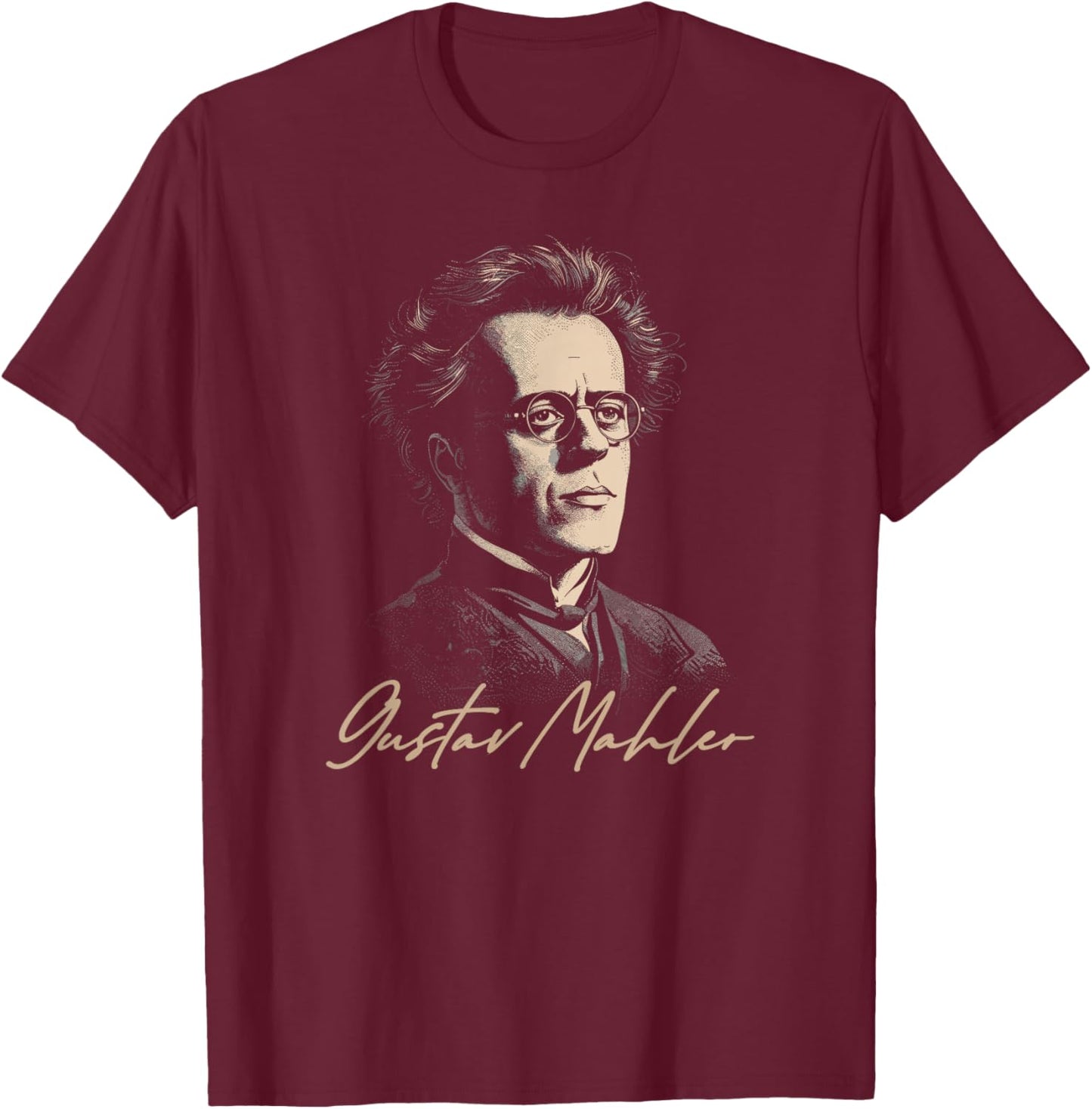 Gustav Mahler Musician Symphony Composer T-Shirt - T-Shirt | Maroon