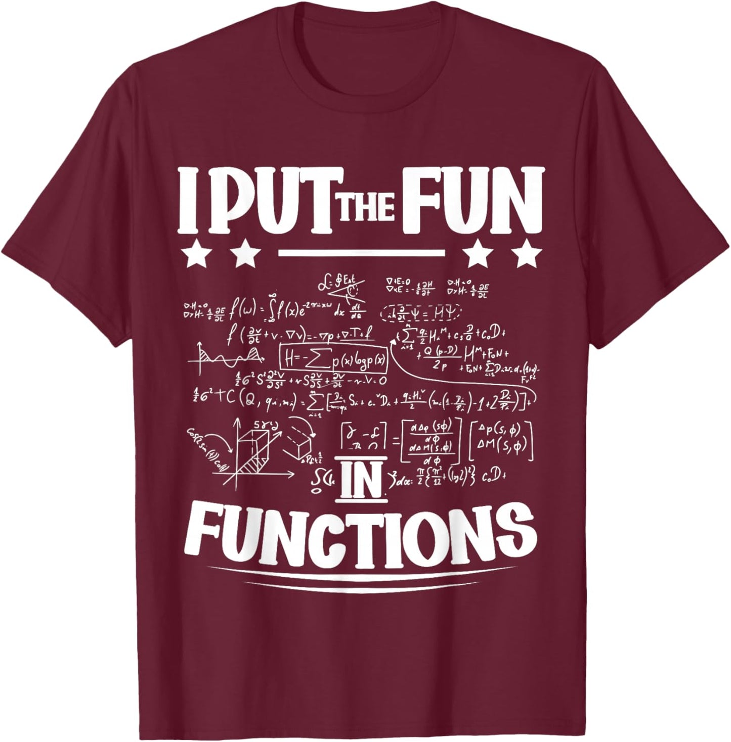 Funny Math Teacher Joke Teaching Math T-Shirt - T-Shirt | Maroon