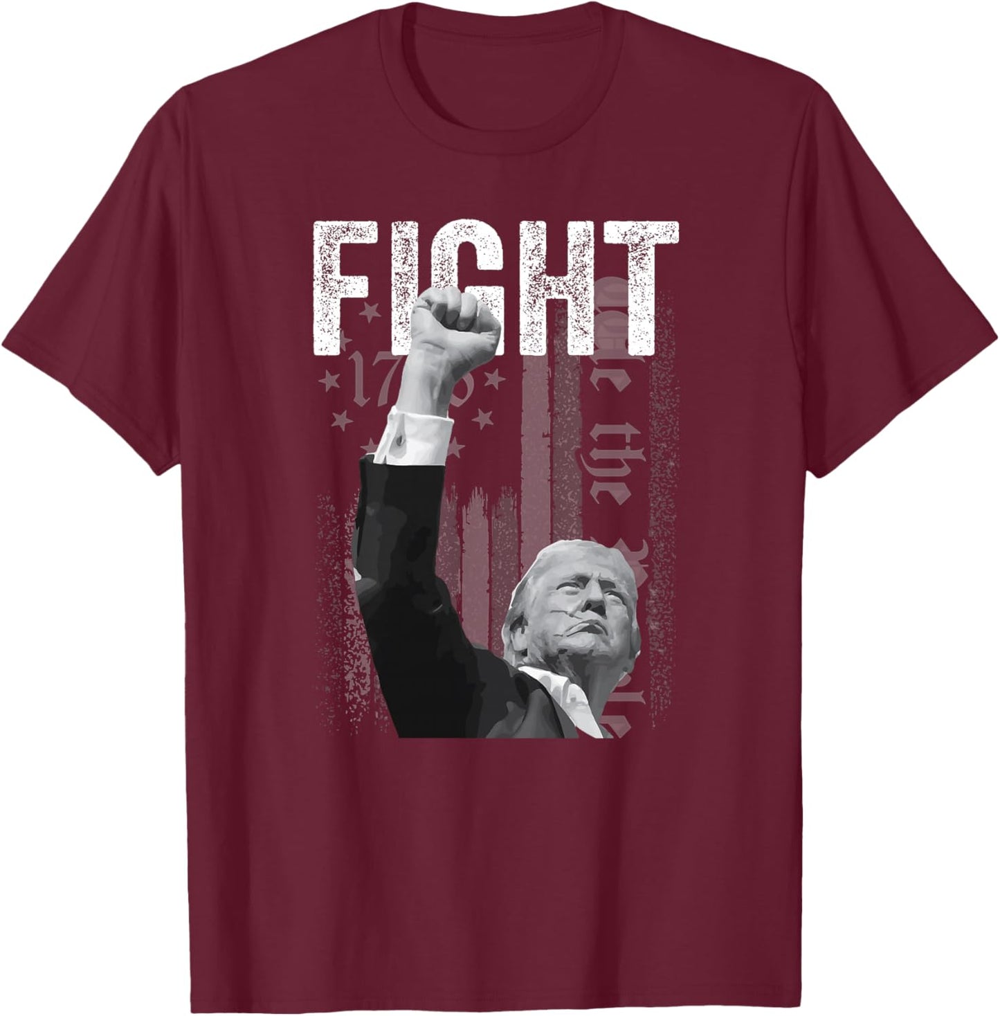 Trump Pennsylvanie Rally Fight ! Haut de Gamme T-Shirt - T-Shirt | Maroon