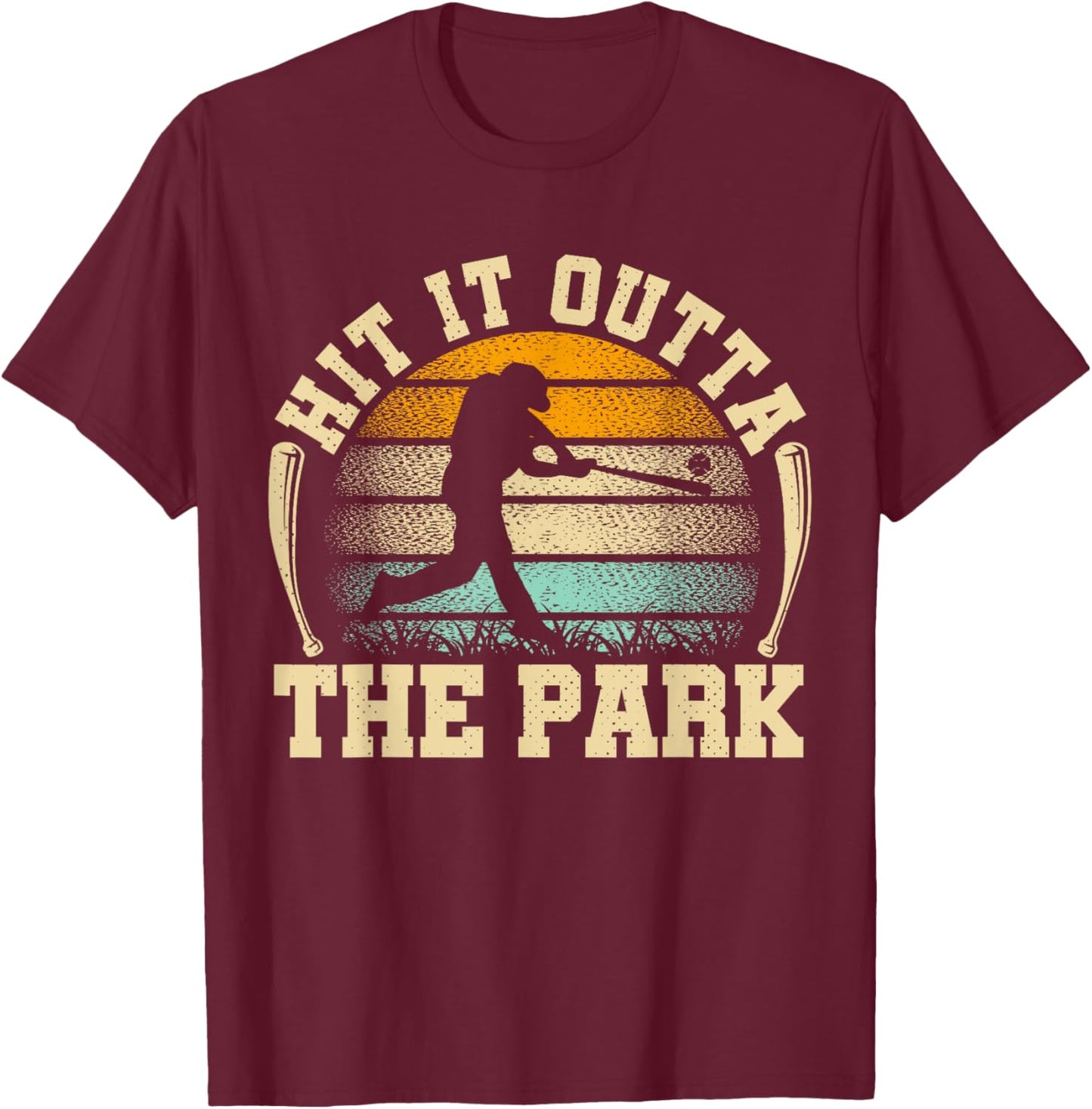 Hit It Outta The Park T-Shirt - T-Shirt | Maroon