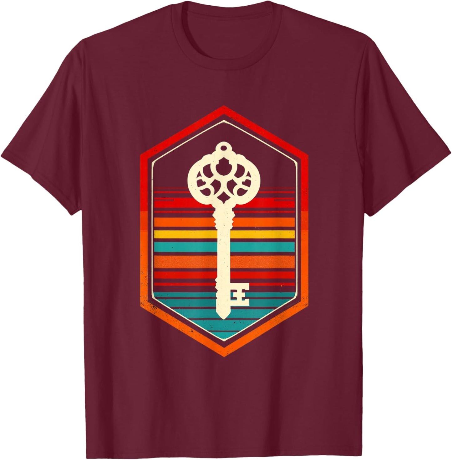 Vintage Key T-Shirt - T-Shirt | Maroon