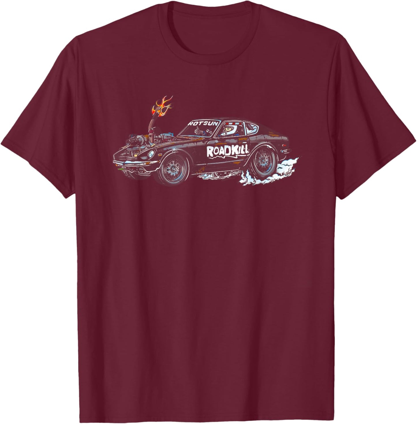 Roadkill Rotsun Fleece T-Shirt - T-Shirt | Maroon