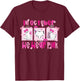 in October We Wear Pink Pharmacy Tech Life Breast Cancer T-Shirt - T-Shirt | Maroon