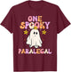 Paralegal Halloween Spooky Paralegal T-Shirt - T-Shirt | Maroon