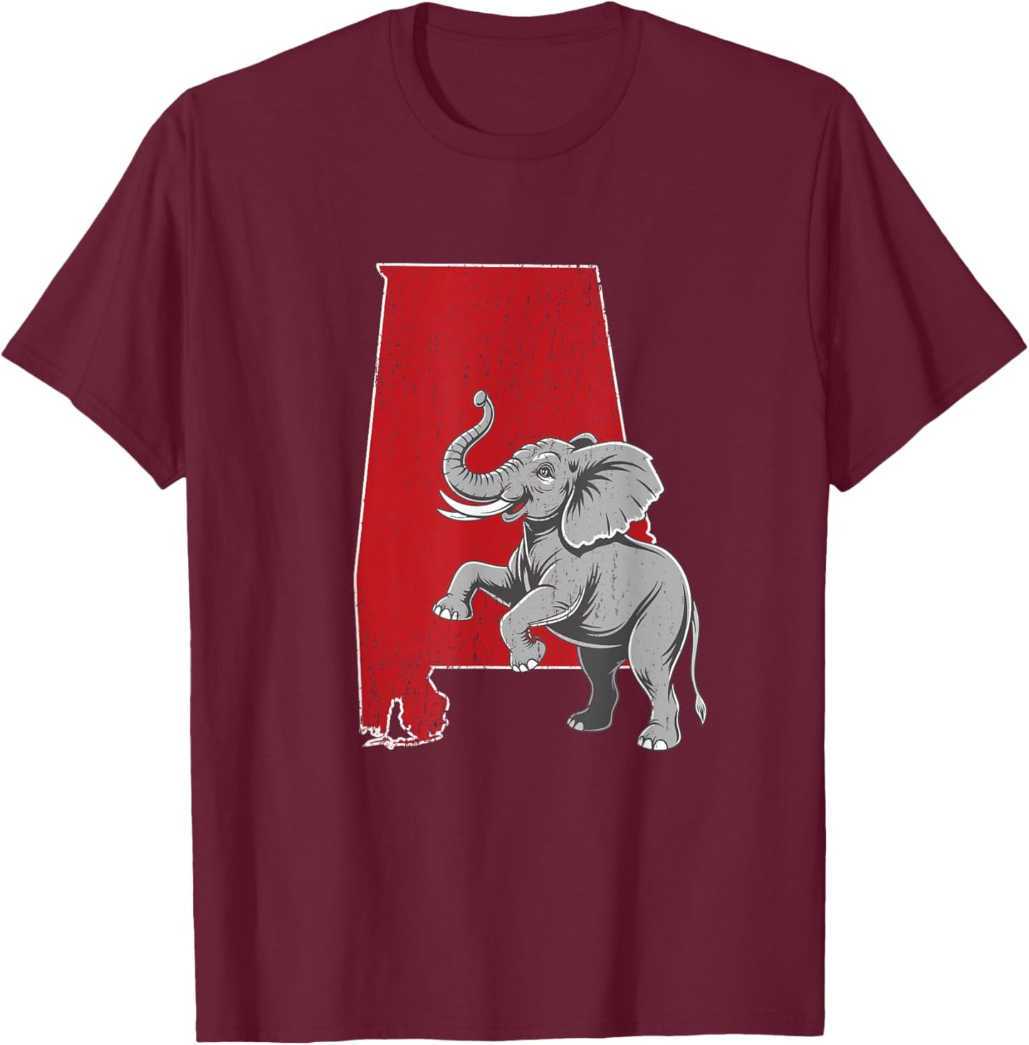 Alabama Football Lover - Elephant Game Day T-Shirt - T-Shirt | Maroon
