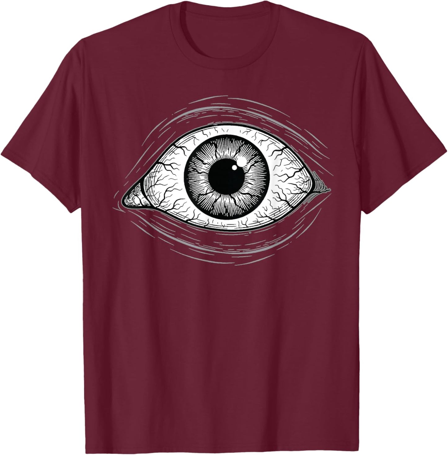 Halloween Eyeball All Seeing Eye Spooky Season Scary Costume T-Shirt - T-Shirt | Maroon