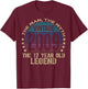 17 Year Old Gifts Vintage 2009 Limited Edition 17th Birthday T-Shirt - T-Shirt | Maroon