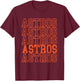 Vintage Astros Retro Style 70s-80s First Name T-Shirt - T-Shirt | Maroon