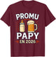 Promoted Grandpa 2026 Idea Announcement Future Grandfather In Progress T-Shirt - T-Shirt | Maroon