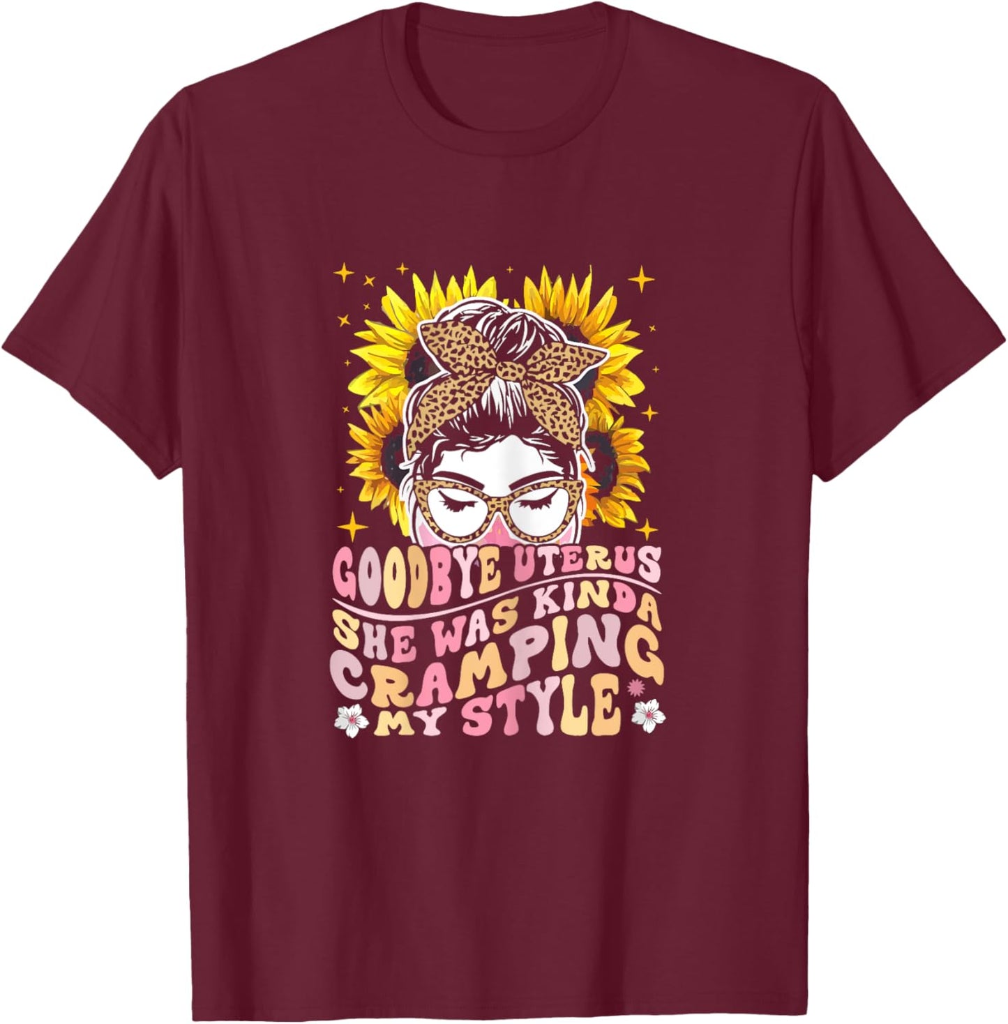 Uterus Removal Hysterectomy Recovery Surgery T-Shirt - T-Shirt | Maroon