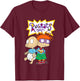 Rugrats Iconic Best Friends Tommy Chuckie Big Chest Logo T-Shirt - T-Shirt | Maroon