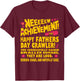 Happy Fathers Day Crawler New Achievement Gamer Dad USA T-Shirt - T-Shirt | Maroon
