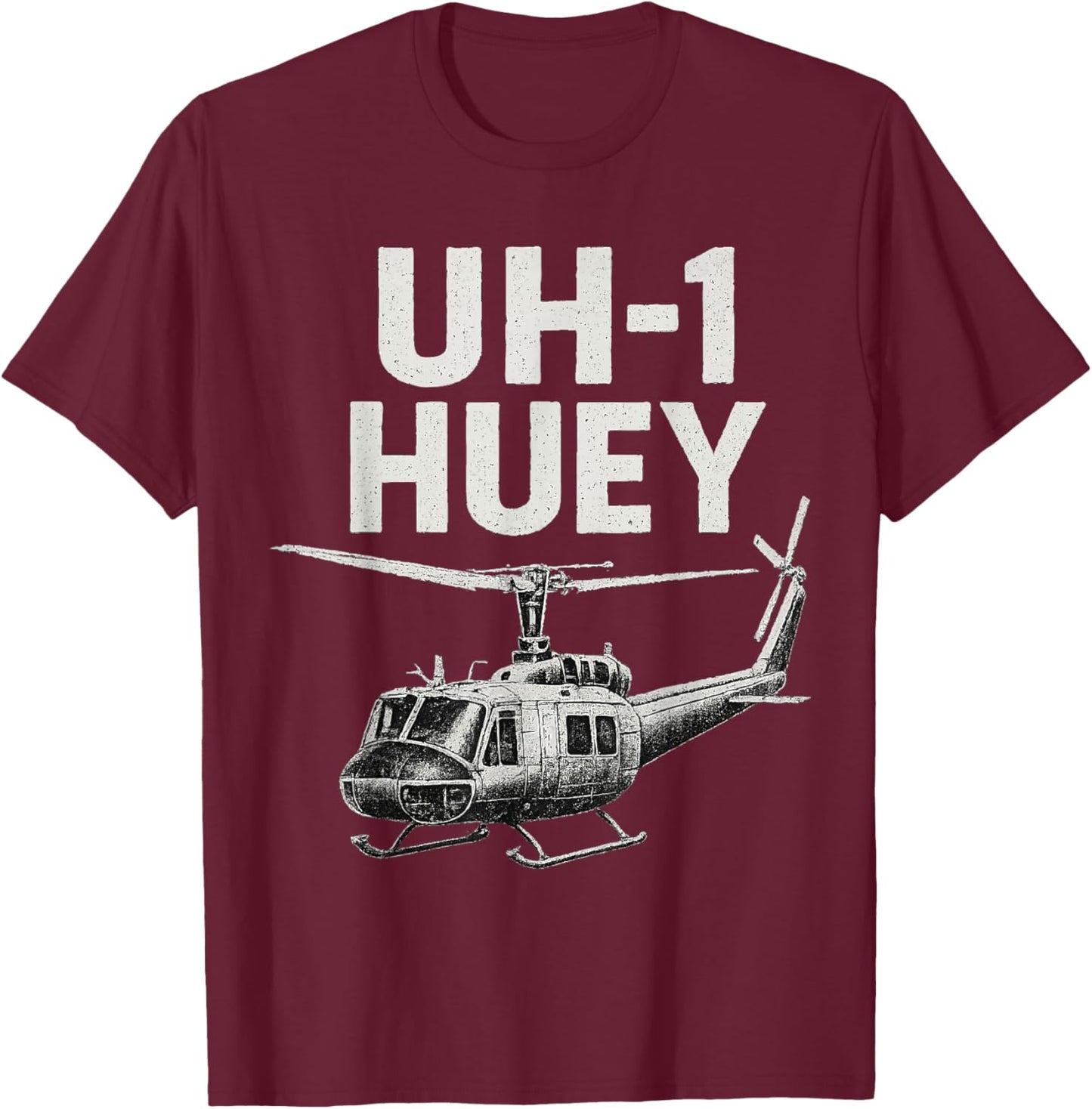 Bell UH-1 Huey T-Shirt - T-Shirt | Maroon