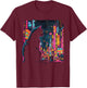 Cyberpunk Cat Kitty Meow Animal Pet Future Science Fiction T-Shirt - T-Shirt | Maroon