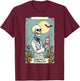 Floral Skeleton Skeleton Tarot Card Pharmacy Technician T-Shirt - T-Shirt | Maroon
