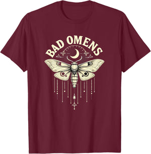 Bad Omens Motten-Schmetterling Halloween T-Shirt - T-Shirt | Maroon