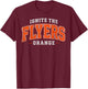 Vintage Flyers Ignite The Orange Retro Apparel T-Shirt - T-Shirt | Maroon