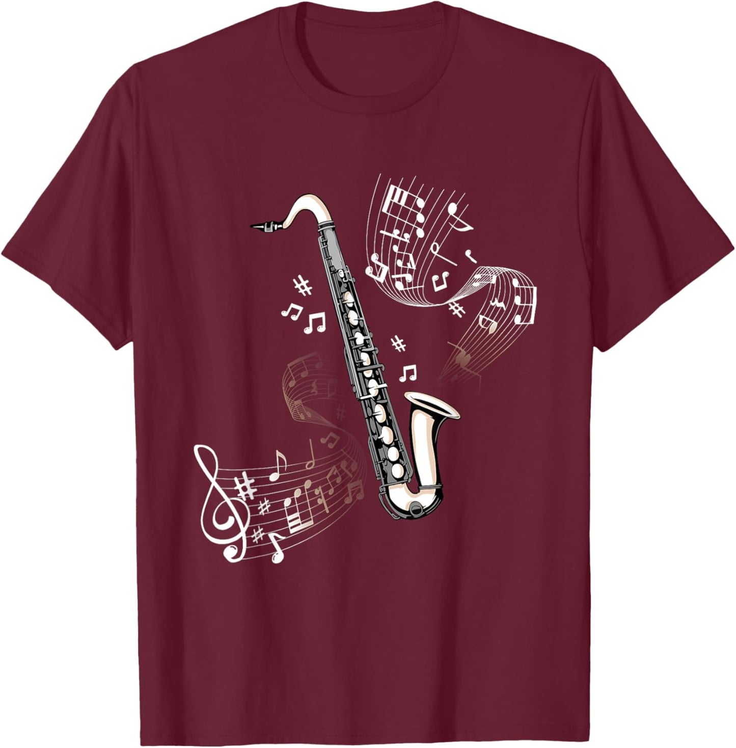 Bass Clarinet Player Orchestral Band Children Bass Clarinet T-Shirt - T-Shirt | Maroon