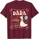 Dada of The Silly Goose Birthday Party Matching Family T-Shirt - T-Shirt | Maroon