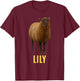 Lily T-Shirt - T-Shirt | Maroon