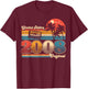 Original 2008 Vintage Birthday ancie Women , Black, S T-Shirt - T-Shirt | Maroon