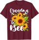 Grandma to Bee Cute Funny Pregnancy Announcement Grandma T-Shirt - T-Shirt | Maroon