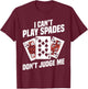 Spades Card Game | Playing Cards T-Shirt - T-Shirt | Maroon