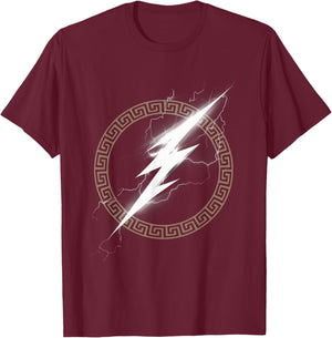 Zeus Ancient Greek God Lightning Bolt Symbol T-Shirt - T-Shirt | Maroon