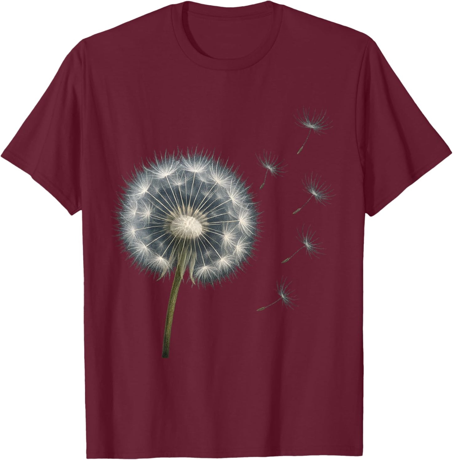 d'été Motif Pissenlit pour Femme T-Shirt - T-Shirt | Maroon