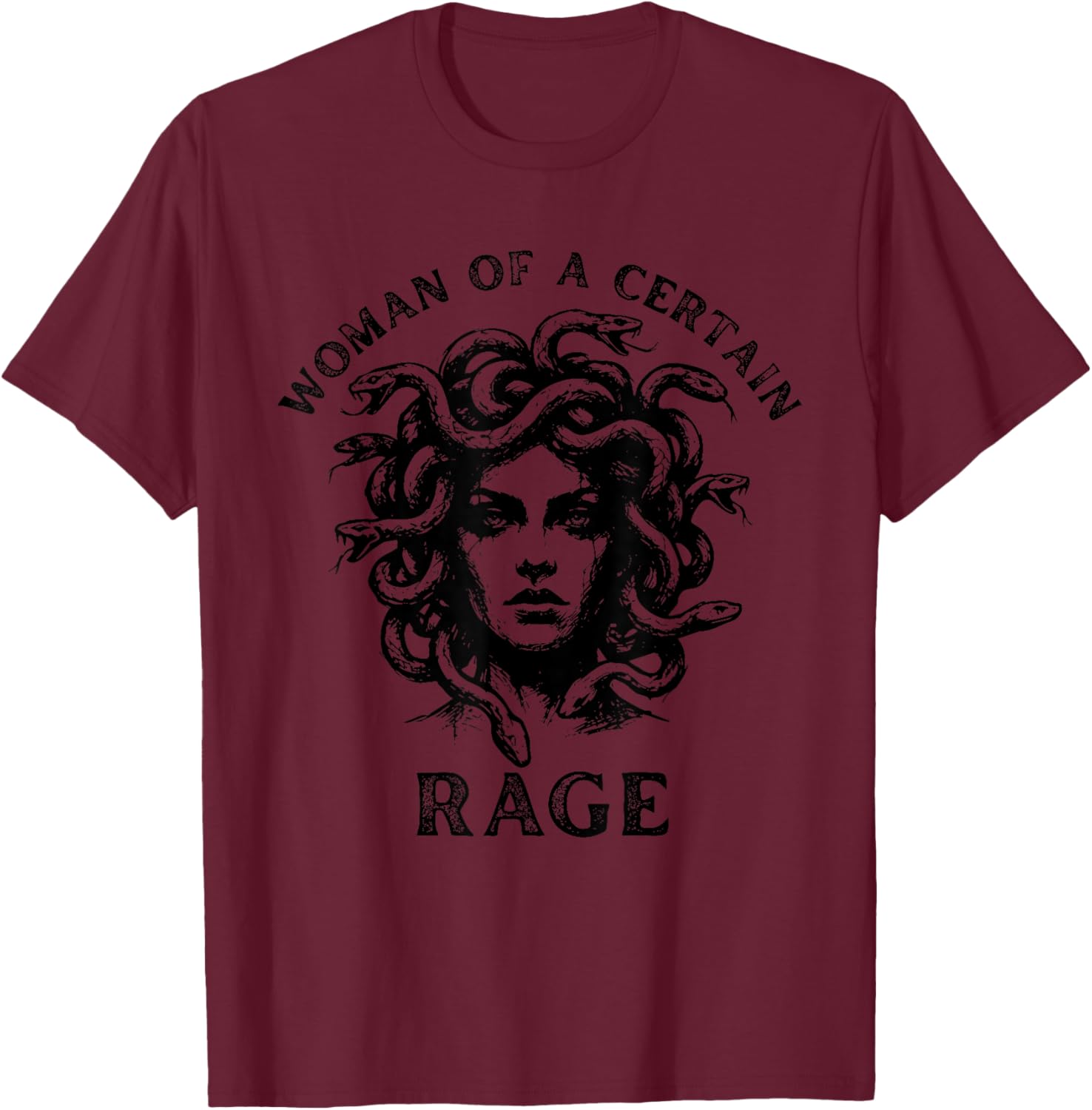 Woman of A Certain Rage Feminism Women's Right T-Shirt - T-Shirt | Maroon