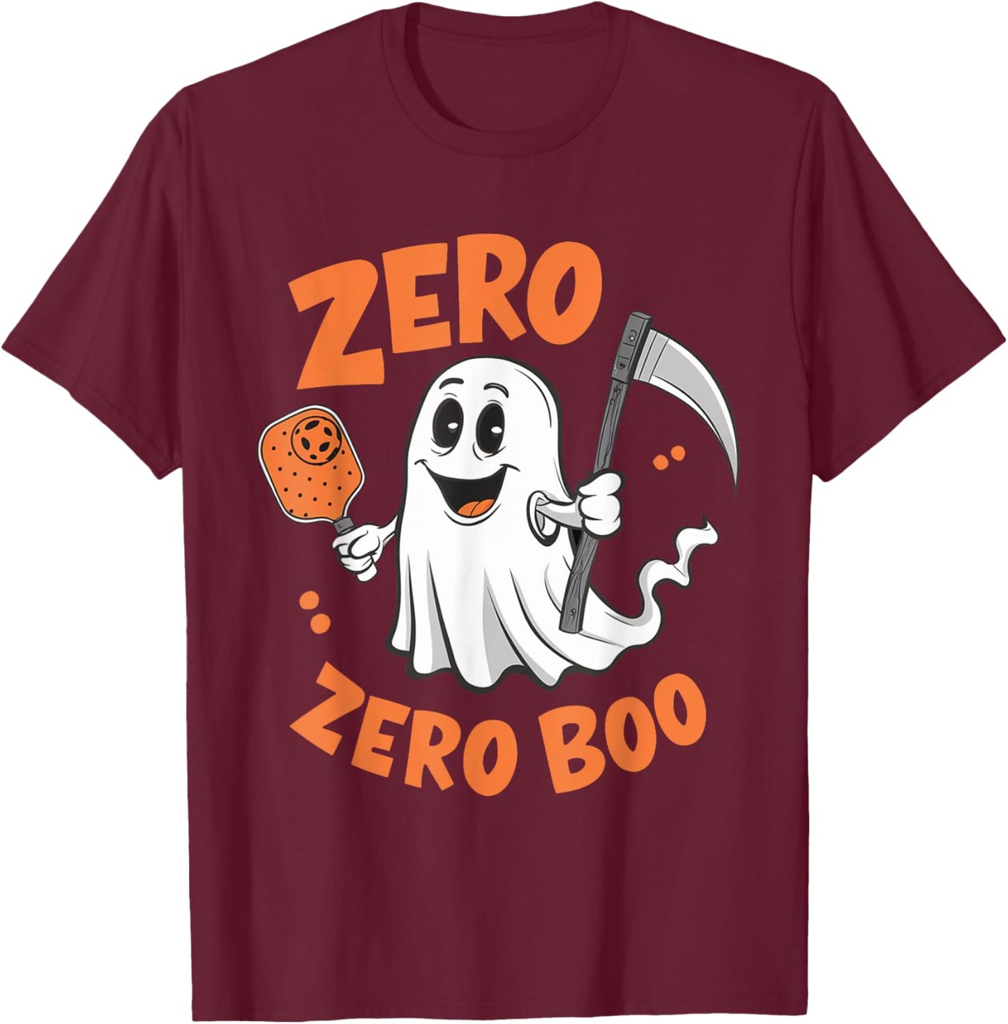 Pickleball Paddleball Lover Player Coach Halloween Men Women T-Shirt - T-Shirt | Maroon