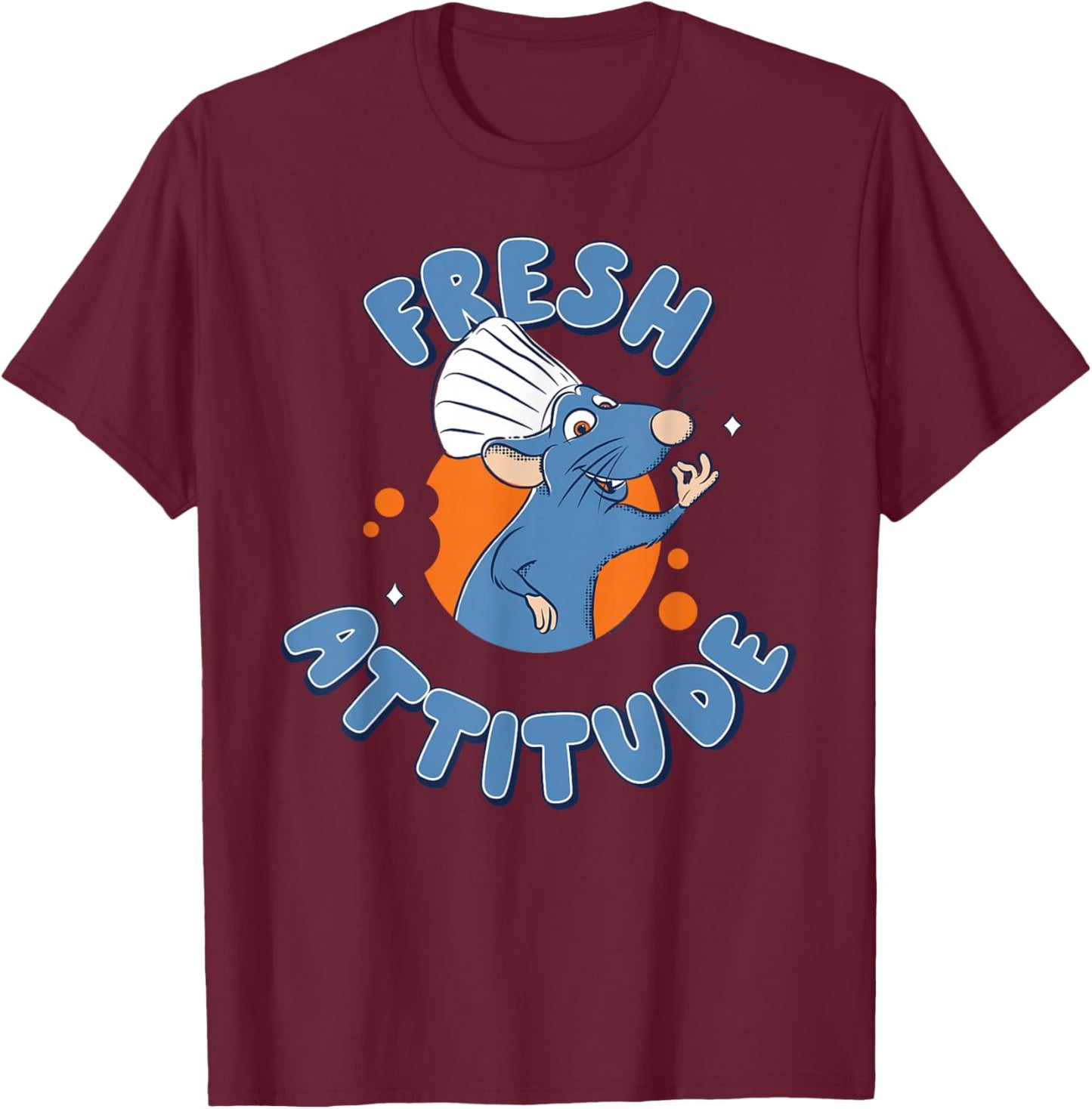 Disney and Pixar's Ratatouille Chef Remy Fresh Attitude T-Shirt - T-Shirt | Maroon