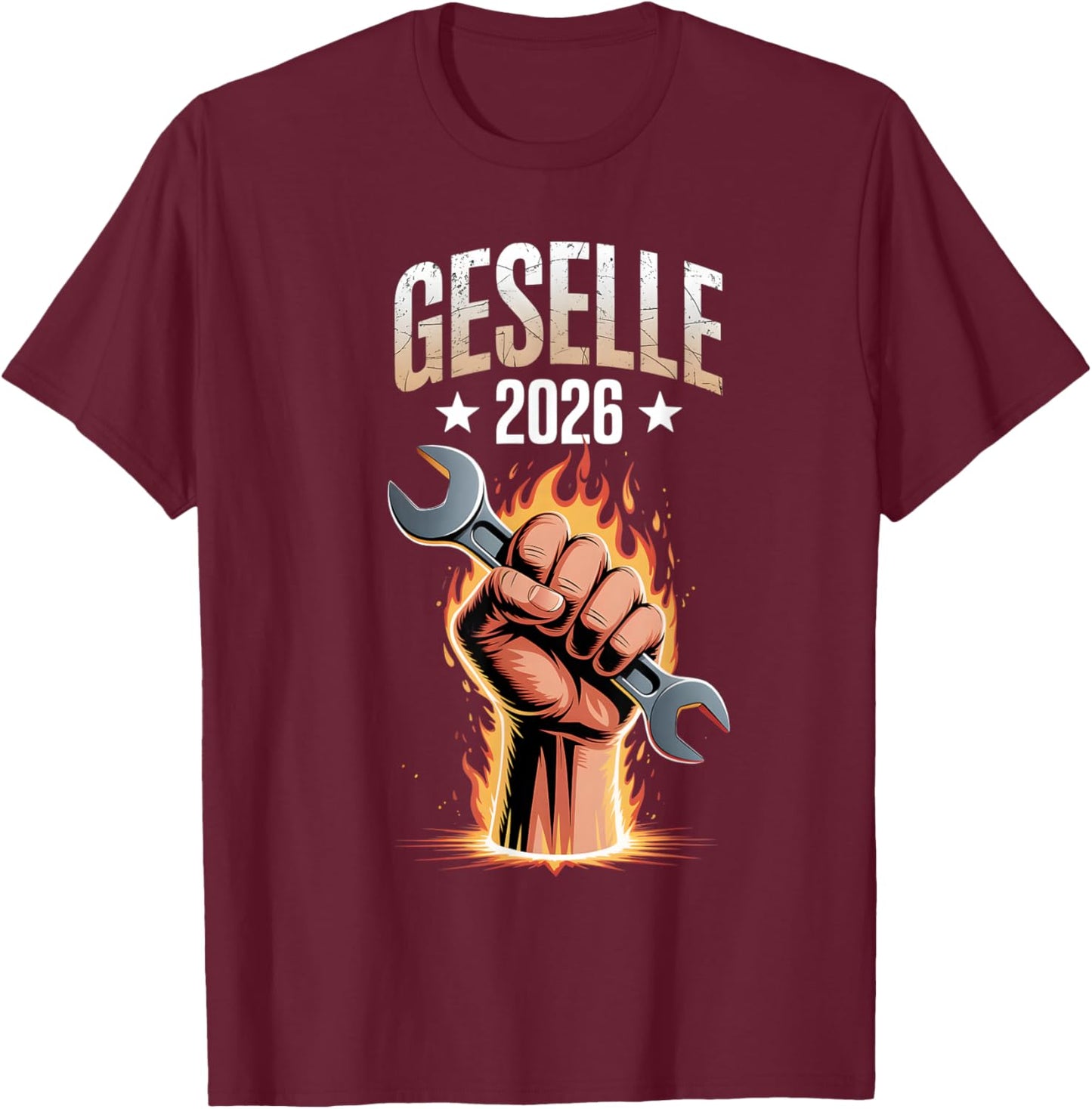Geselle 2026 Companion Test Car Training Passed T-Shirt - T-Shirt | Maroon