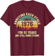 Annoying Each Other Since 1976 Couple Wedding Anniversary T-Shirt - T-Shirt | Maroon