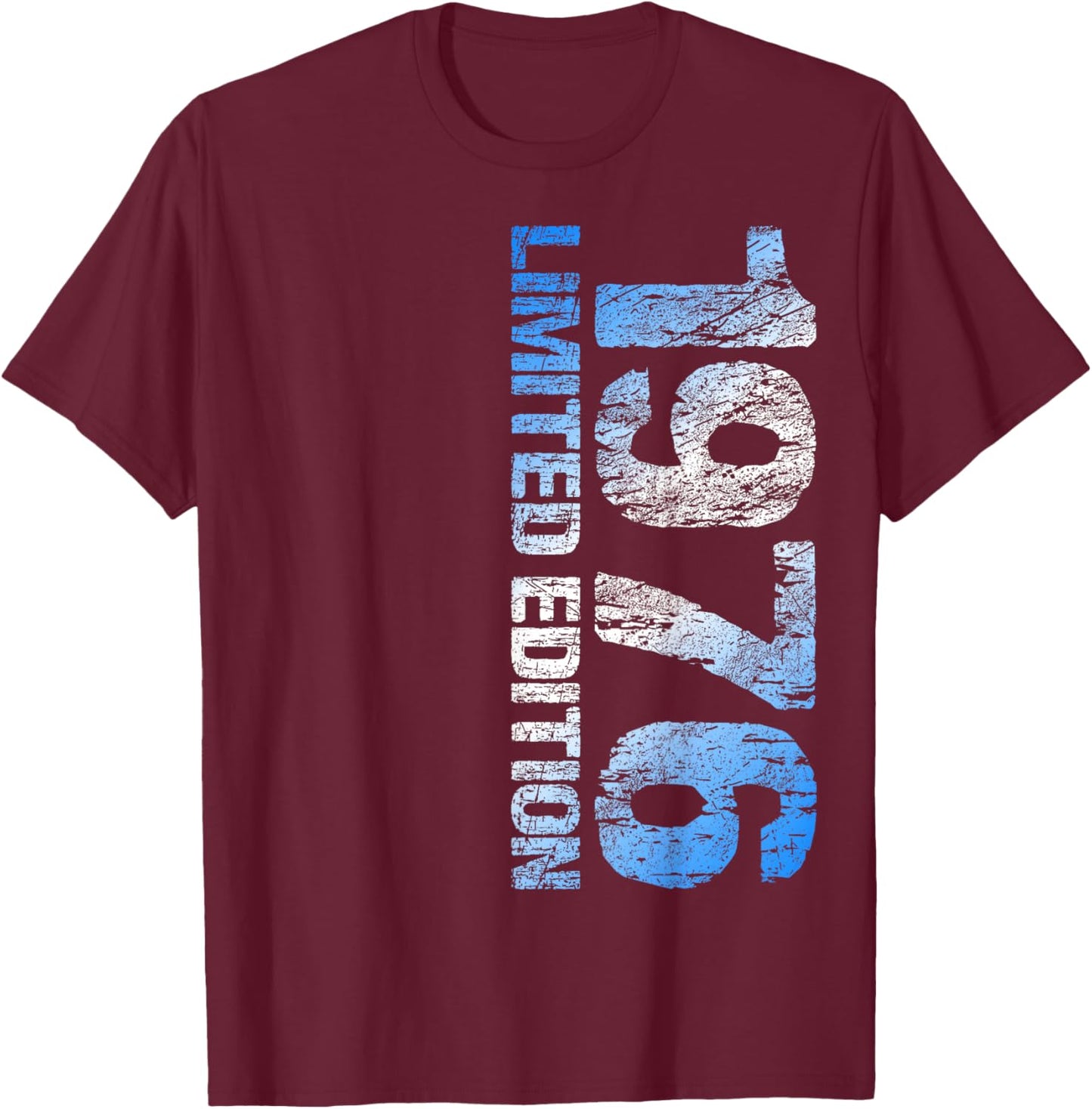 1976 Man Woman 50th Birthday Limited Edition 50 T-Shirt - T-Shirt | Maroon