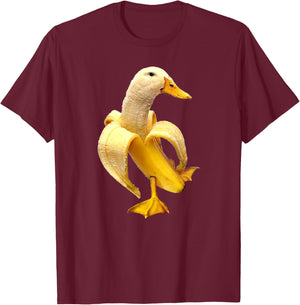 Bananen-Ente Premium T-Shirt - T-Shirt | Maroon
