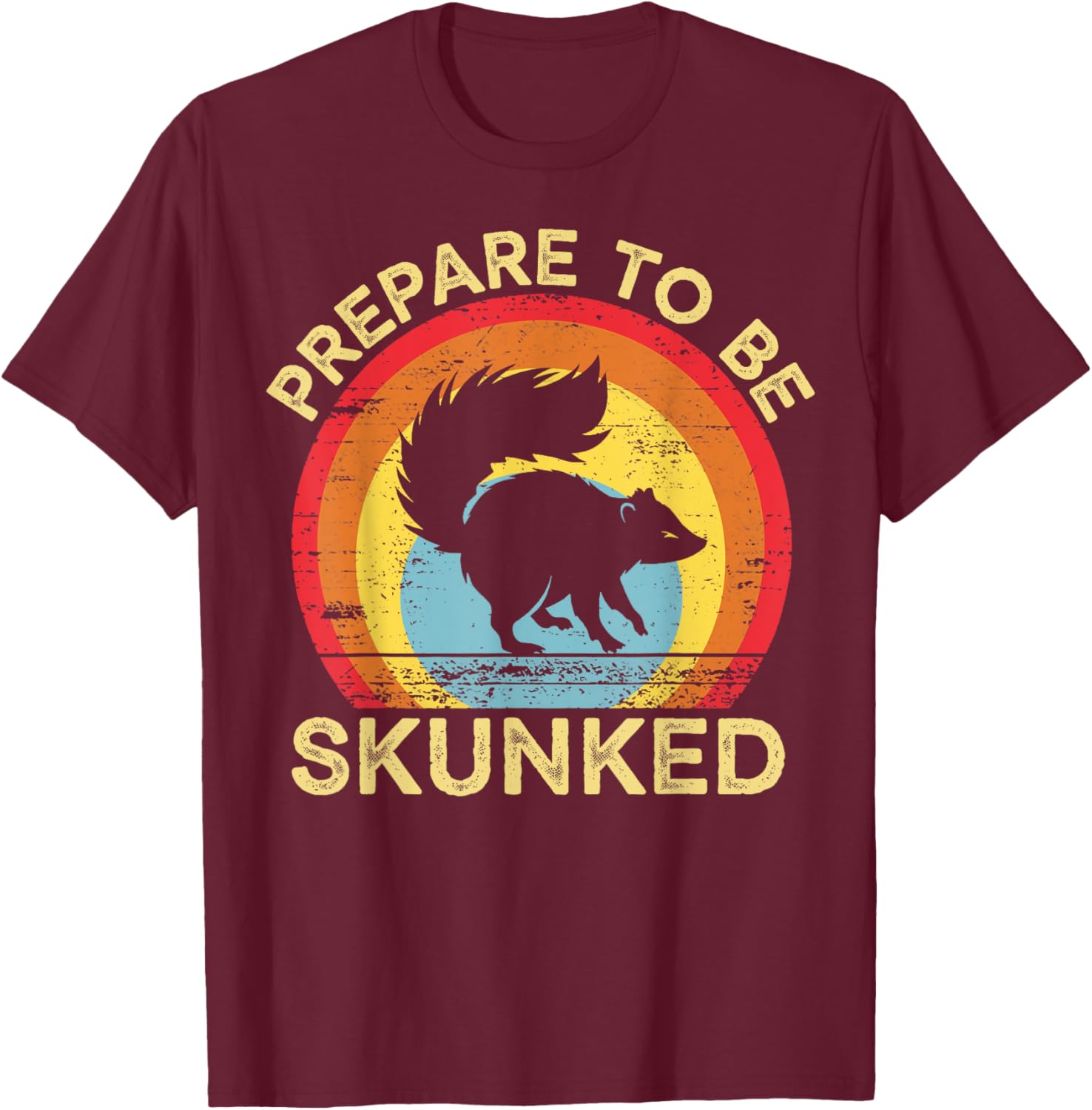 Prepare To Be Skunked Cribbage Lover Gifts Women Kid T-Shirt - T-Shirt | Maroon