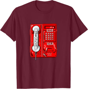 Rote Farbe, gesteckt, rote Grafik T-Shirt - T-Shirt | Maroon