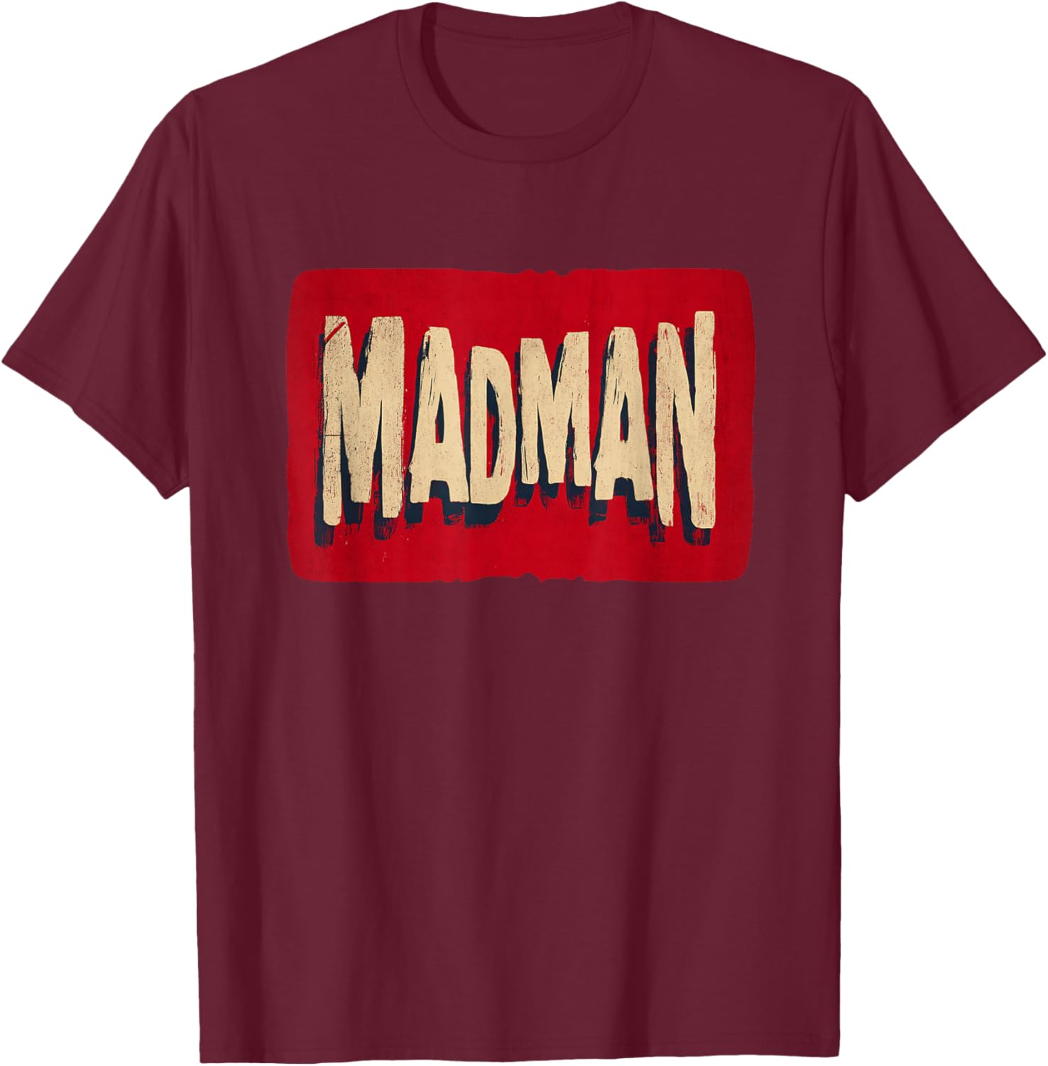 Nice Madman Statement Look T-Shirt - T-Shirt | Maroon