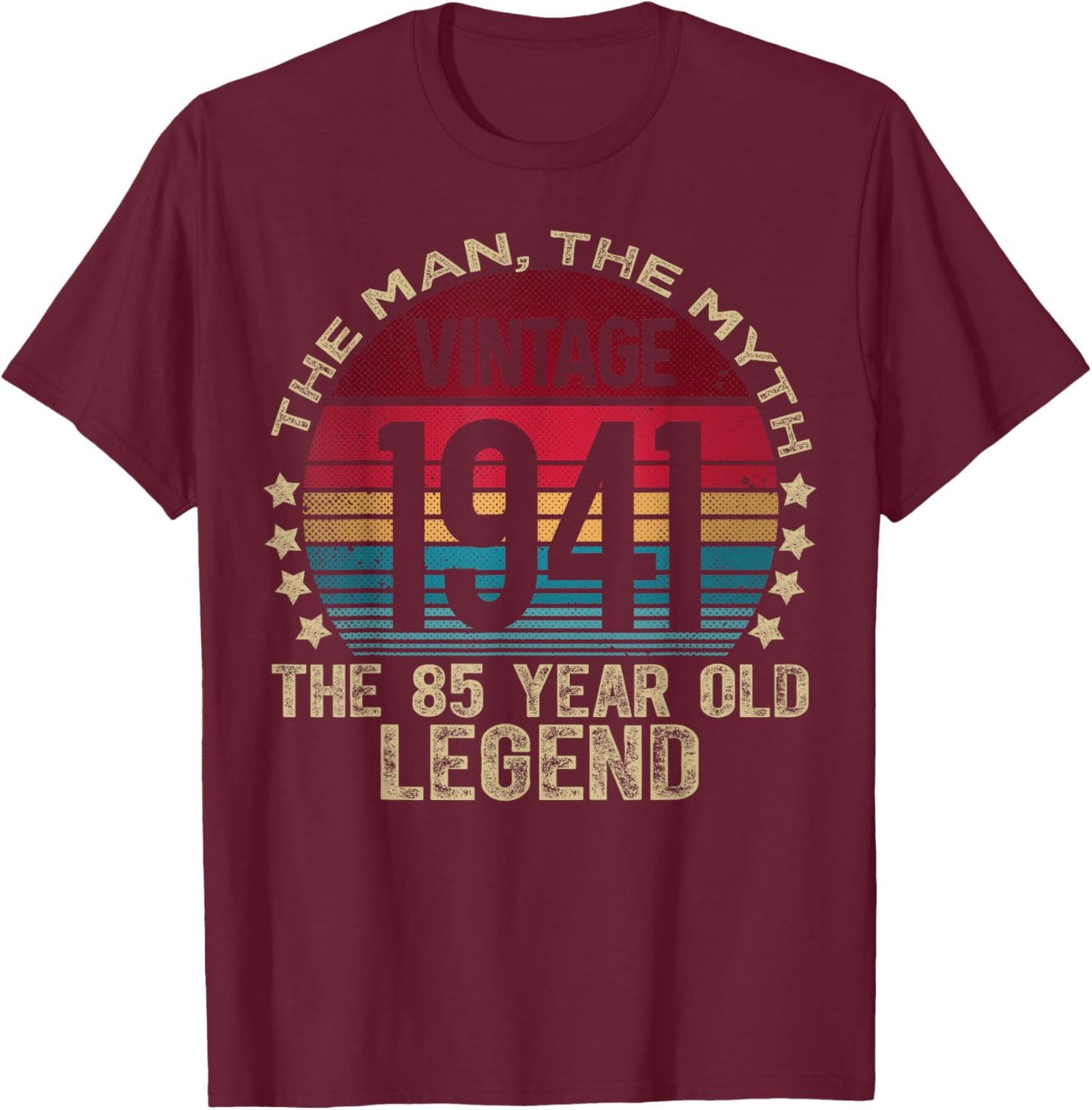 85 Year Old Gifts Vintage 1941 Limited Edition 85th Birthday T-Shirt - T-Shirt | Maroon