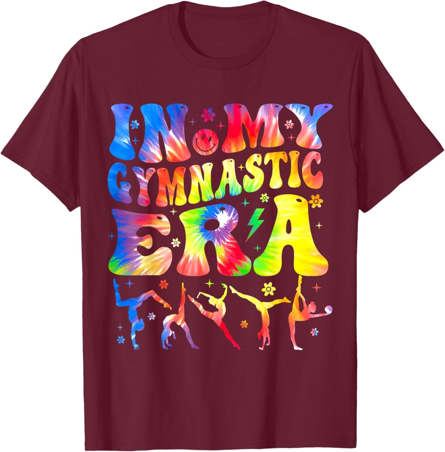 Trendy In My Gymnastics Era Funny Gymnast Gymnastic T-Shirt - T-Shirt | Maroon