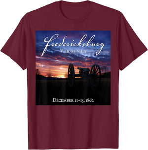 Battle of Fredericksburg Civil War T-Shirt - T-Shirt | Maroon