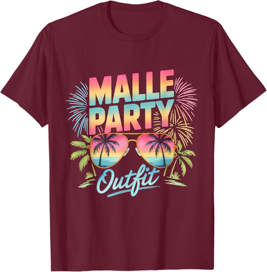 Malle Party Outfit T-Shirt - T-Shirt | Maroon