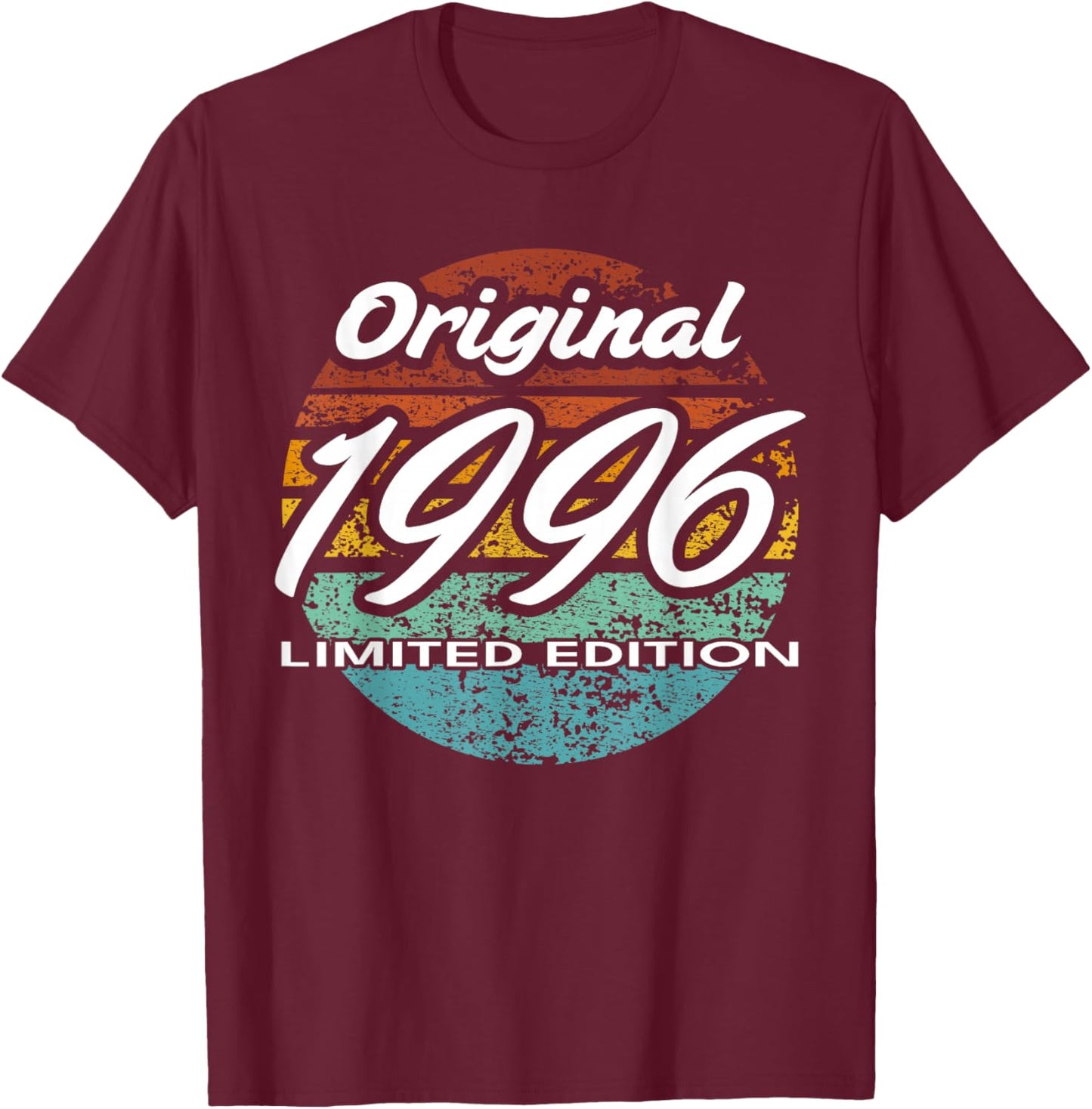 30th Birthday Man Woman 30 Years 1996 Funny Gift T-Shirt - T-Shirt | Maroon