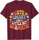 Cute Smart and A Little Bit Dramatic Sassy Bold Mode T-Shirt - T-Shirt | Maroon