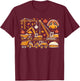 Thanksgiving Fall Construction Trucks Toddler Boys Youth T-Shirt - T-Shirt | Maroon